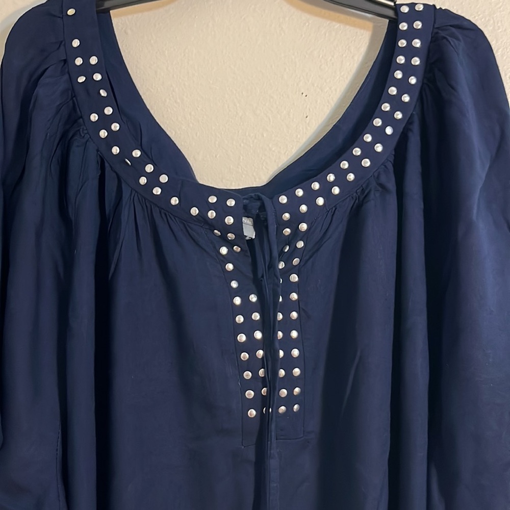 Company One blue blouse size 3X
